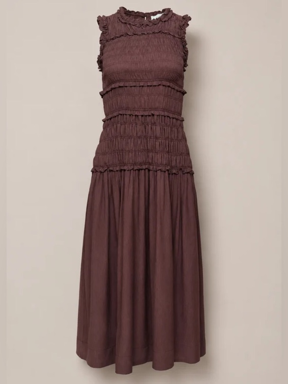 Ivy City Co. Simone Dress in Warm Cocoa Chocolate Brown Color SIZE Xsmall NWT